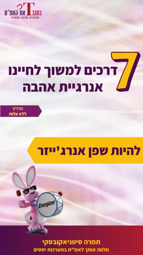 תמונה של מדריך להיות שפן אנרג'ייזר